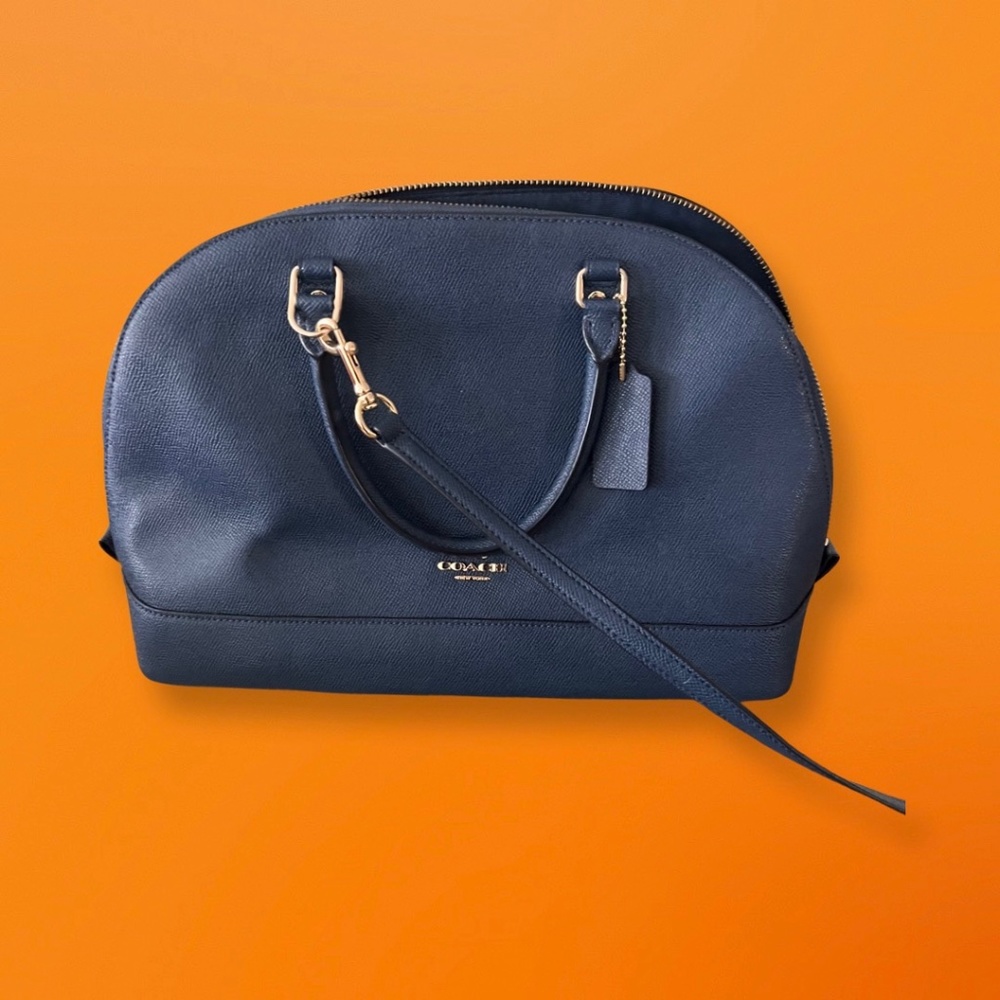 Navy blue Coach purse